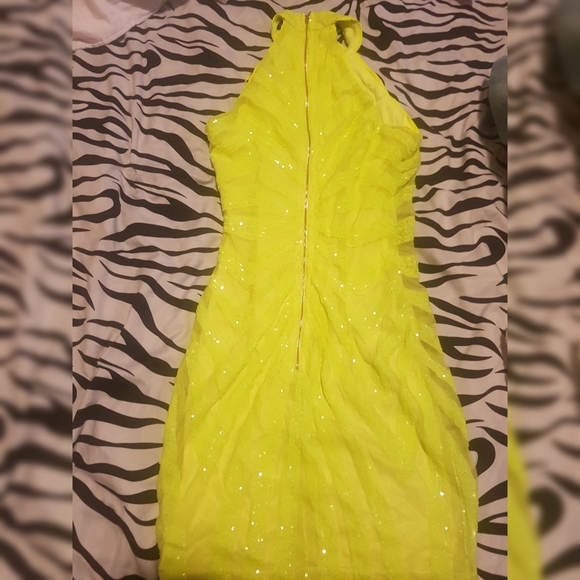Fashion Nova Neon Halter Dress Never Worn Small - Picture 2 of 2